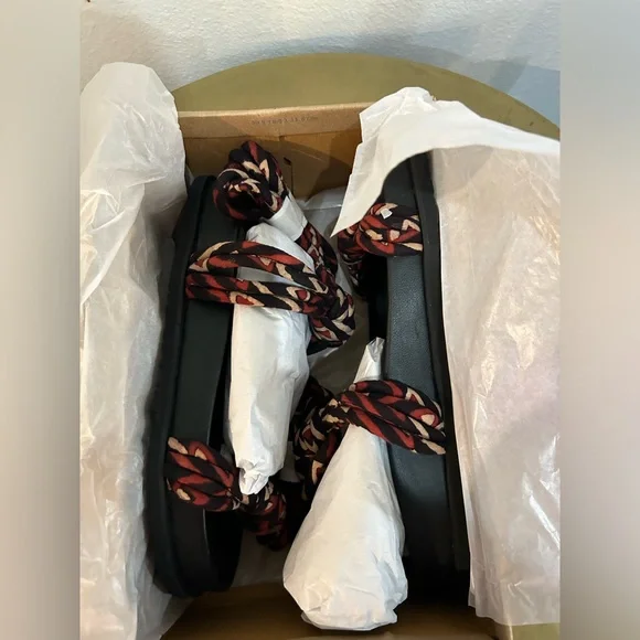 Free People Resort-Ready Wrap Sandals in RED/ROUGE
NWT - Picture 4 of 10